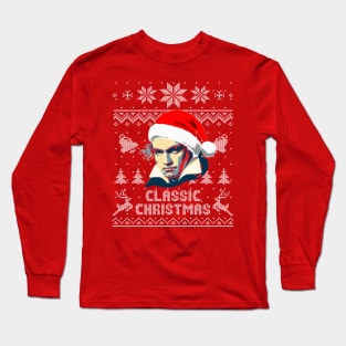 Beethoven Classic Christmas Long Sleeve T-Shirt